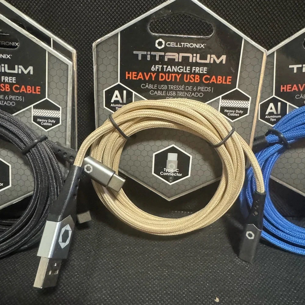 Celltronix Titanium 6 ft Heavy Duty USB Type-C Cable